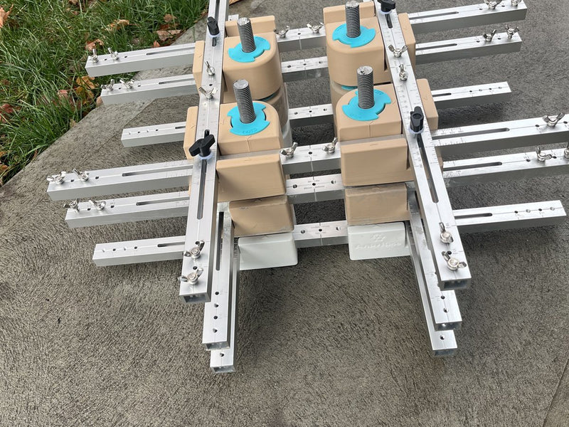 AnkrRise set on top of an existing 2x4 template to copy its anchor layout